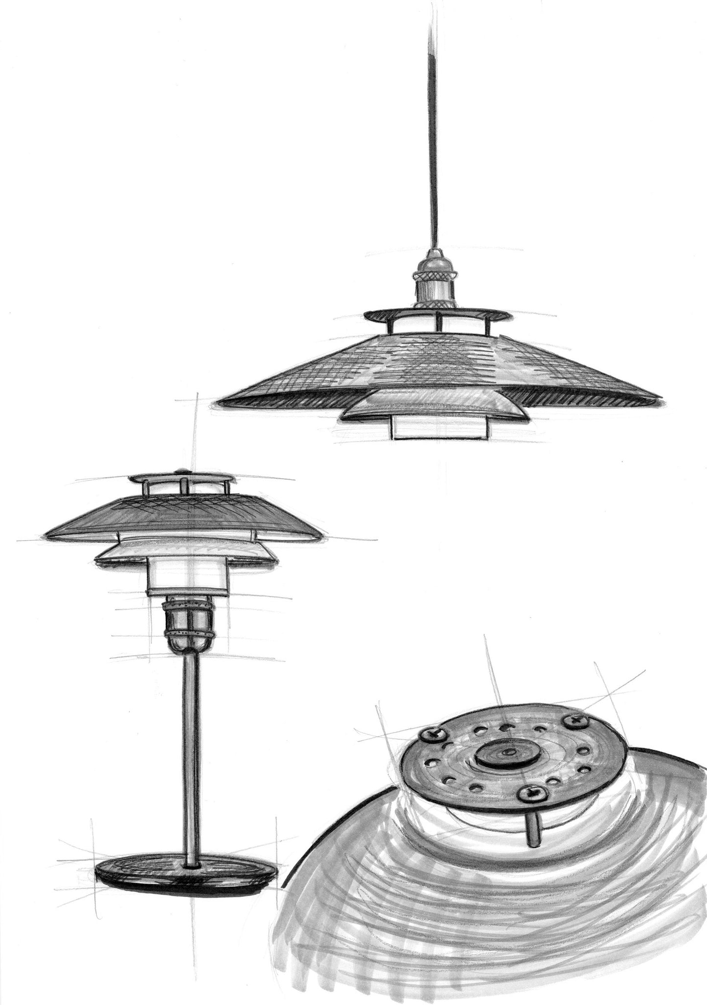 Halo Design 1123 Gulvlampe - Messing