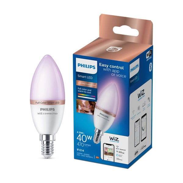 C37 Kerte Philips smart dimbar LED E14 40W