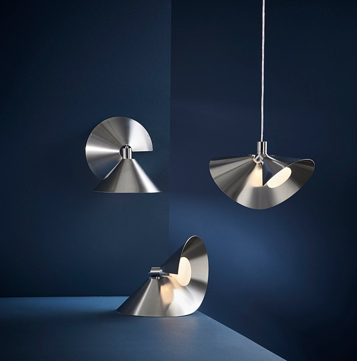 Frandsen Peel væglampe - Brushed Stainless Steel