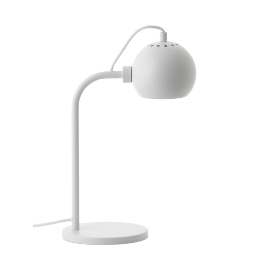 FRANDSEN - BALL SINGLE TABLE LAMP WHITE MATT