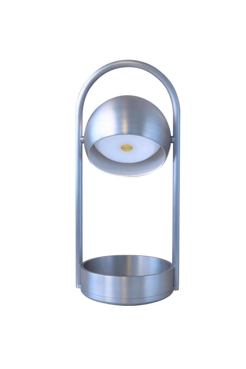 Frandsen Ball Genopladelig bordlampe - Børstet stål
