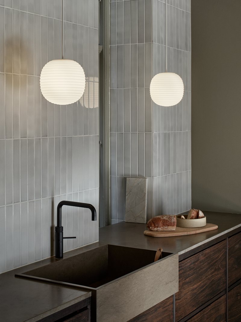 New Works Lantern Pendel Ø20 - Hvid Opal Glass