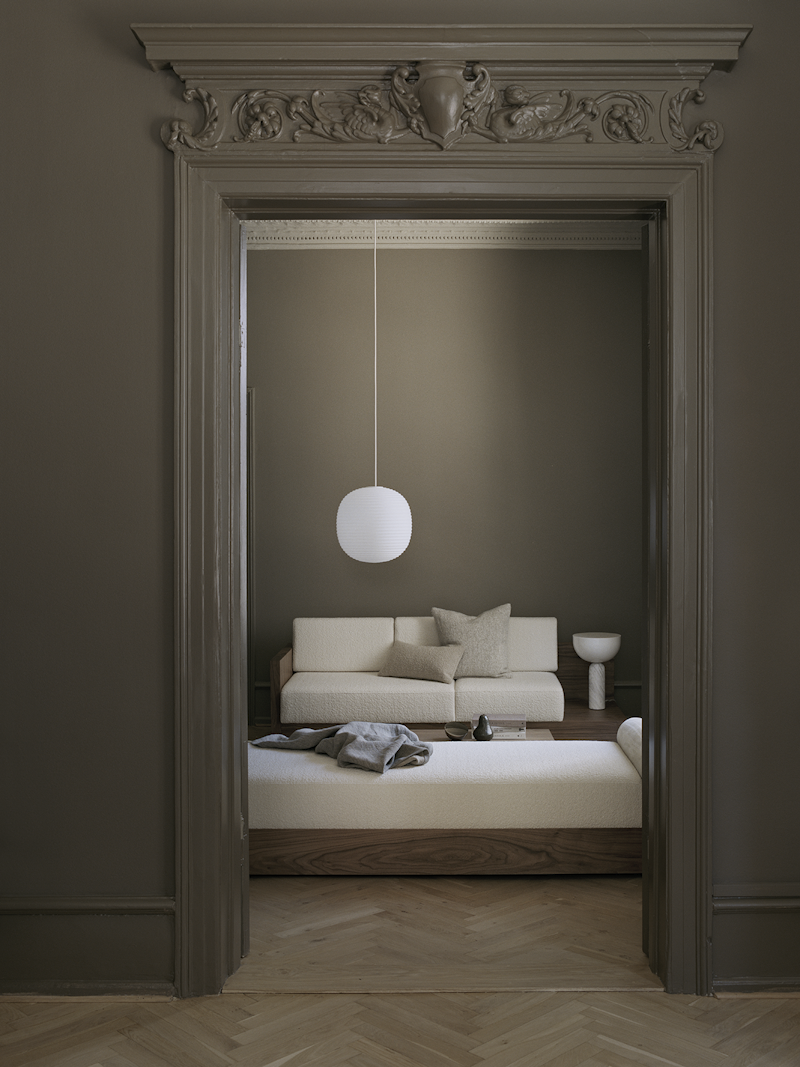 New Works Lantern Pendel Ø40 - Hvid/Opal Glas