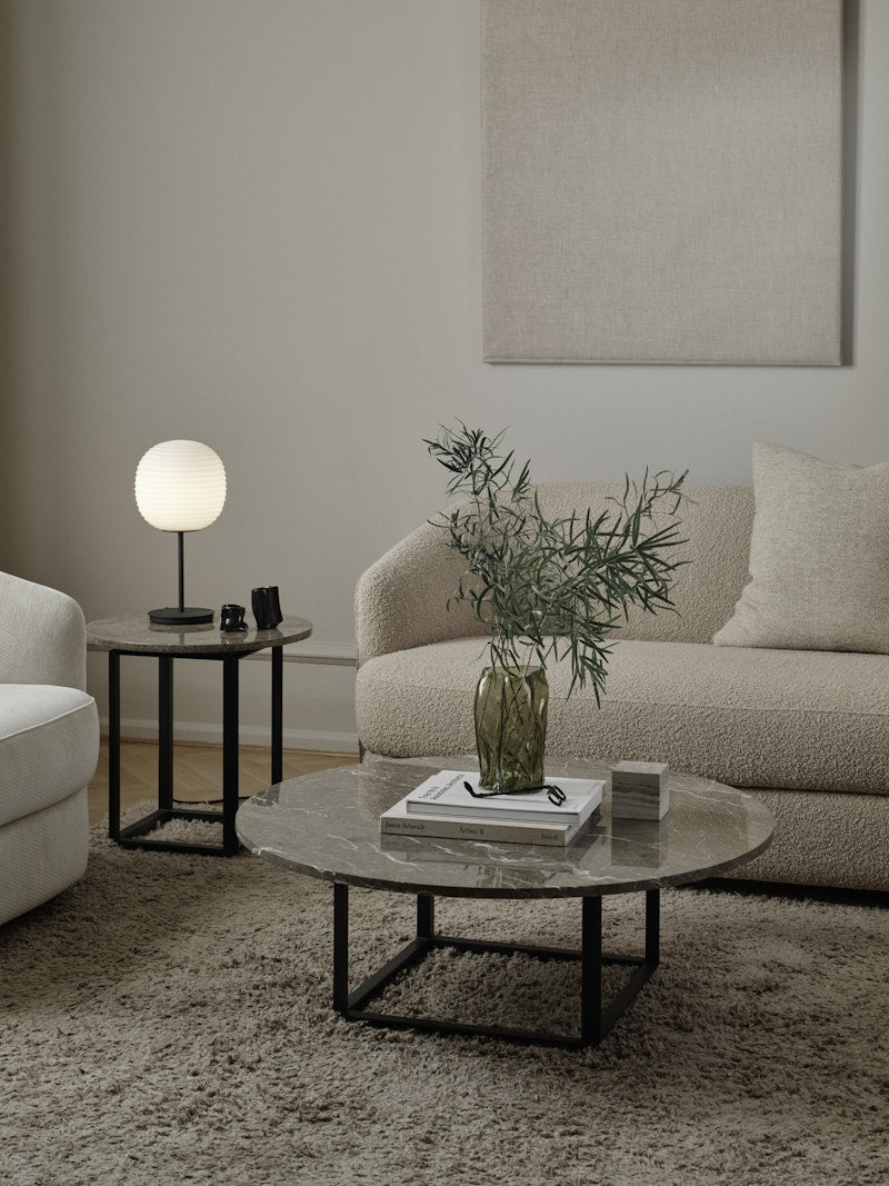 New Works Lantern Bordlampe Lille Ø20 - Hvid/Sort Base