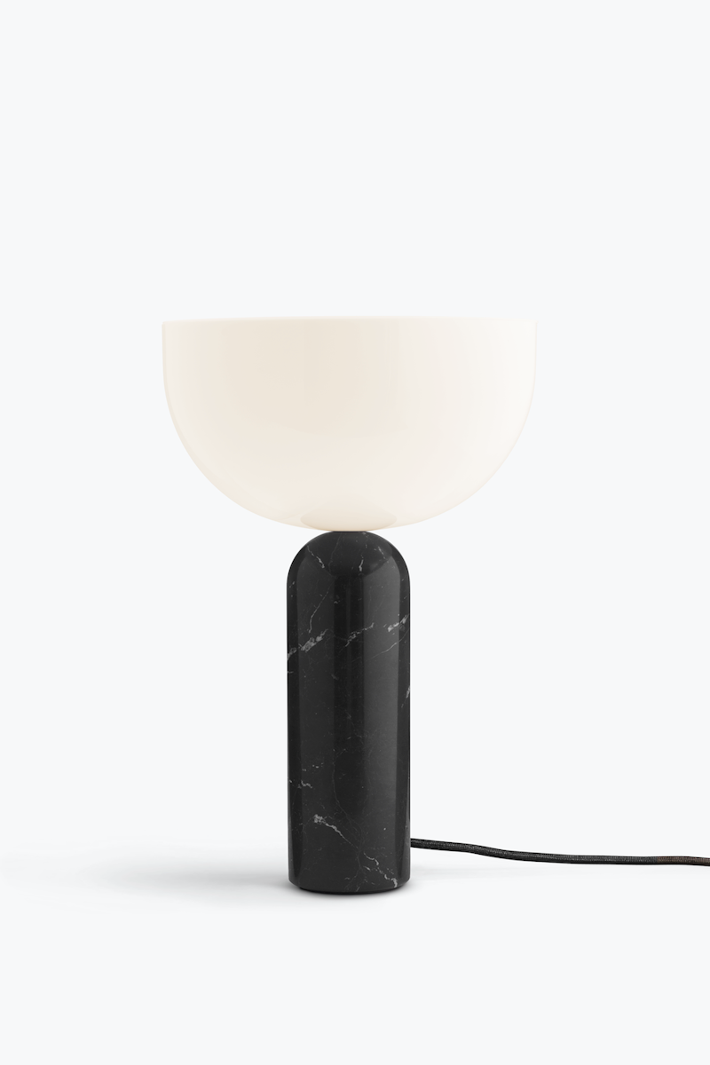 New Works Kizu Bordlampe Stor - Sort Marble
