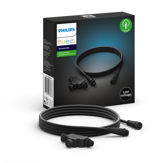 Philips Hue Extra Kabel 2,5m + T-Piece - Utomhuslampor