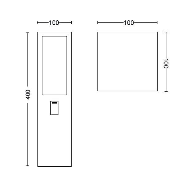 Philips Hue - Impress Udendørslampe Piedestal H:40