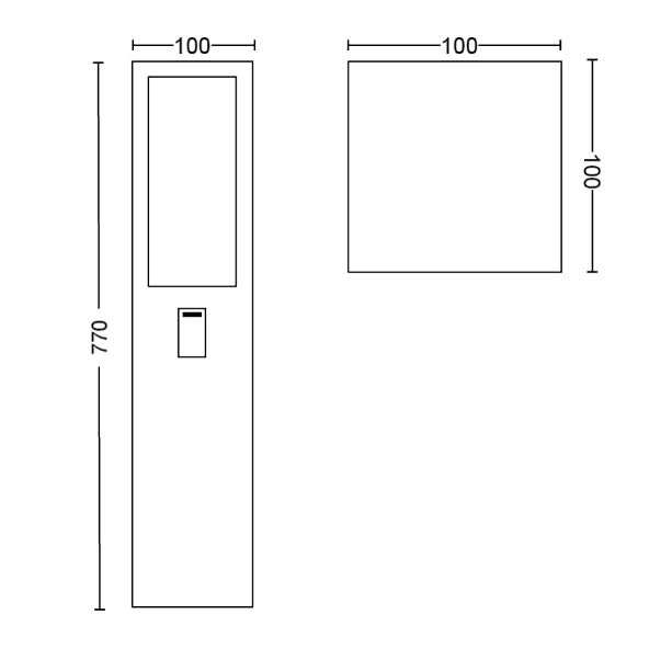 Philips Hue - Impress Udendørslampe Søjlelampe