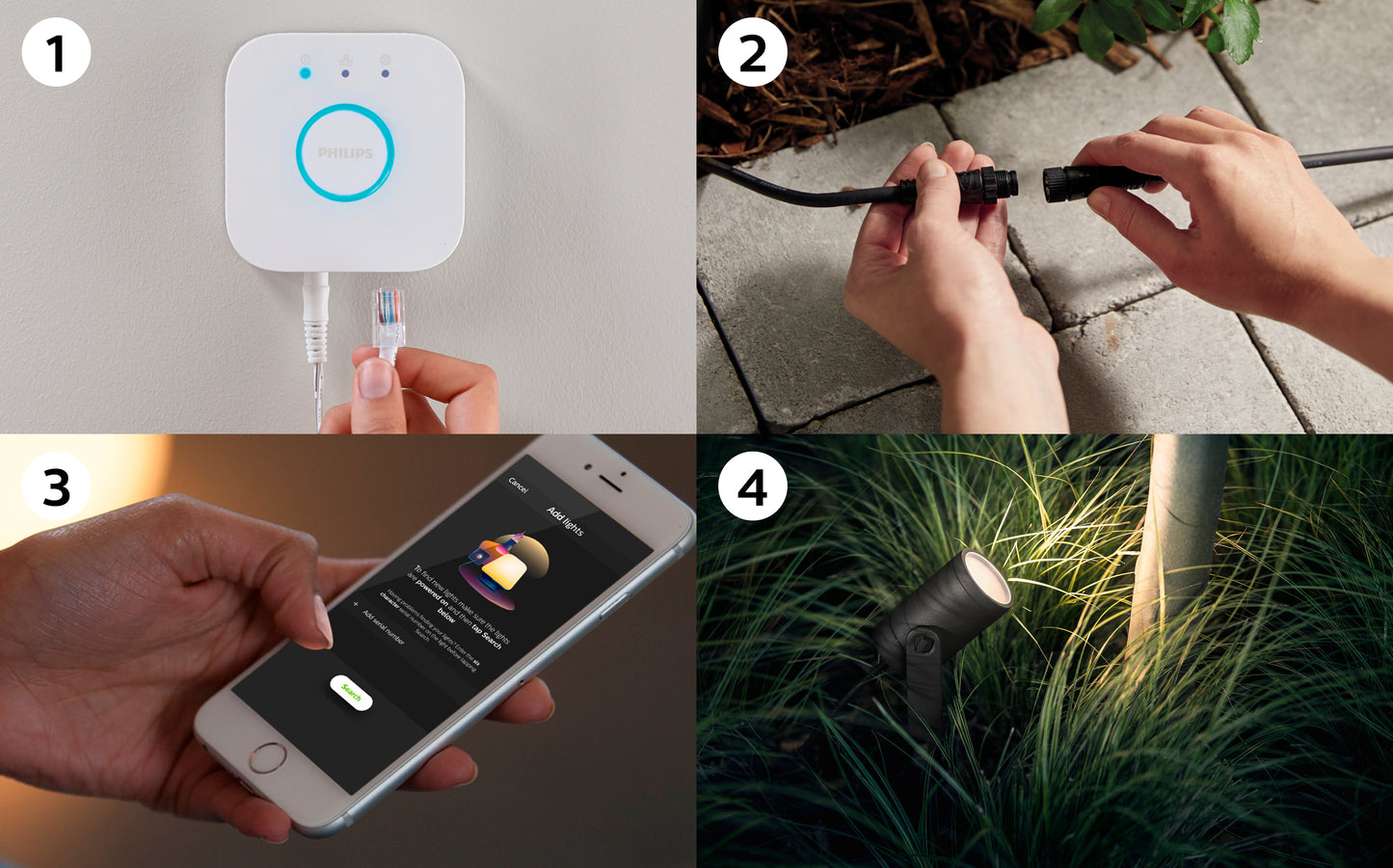 Philips Hue - Lily Udendørslampe 3stk.