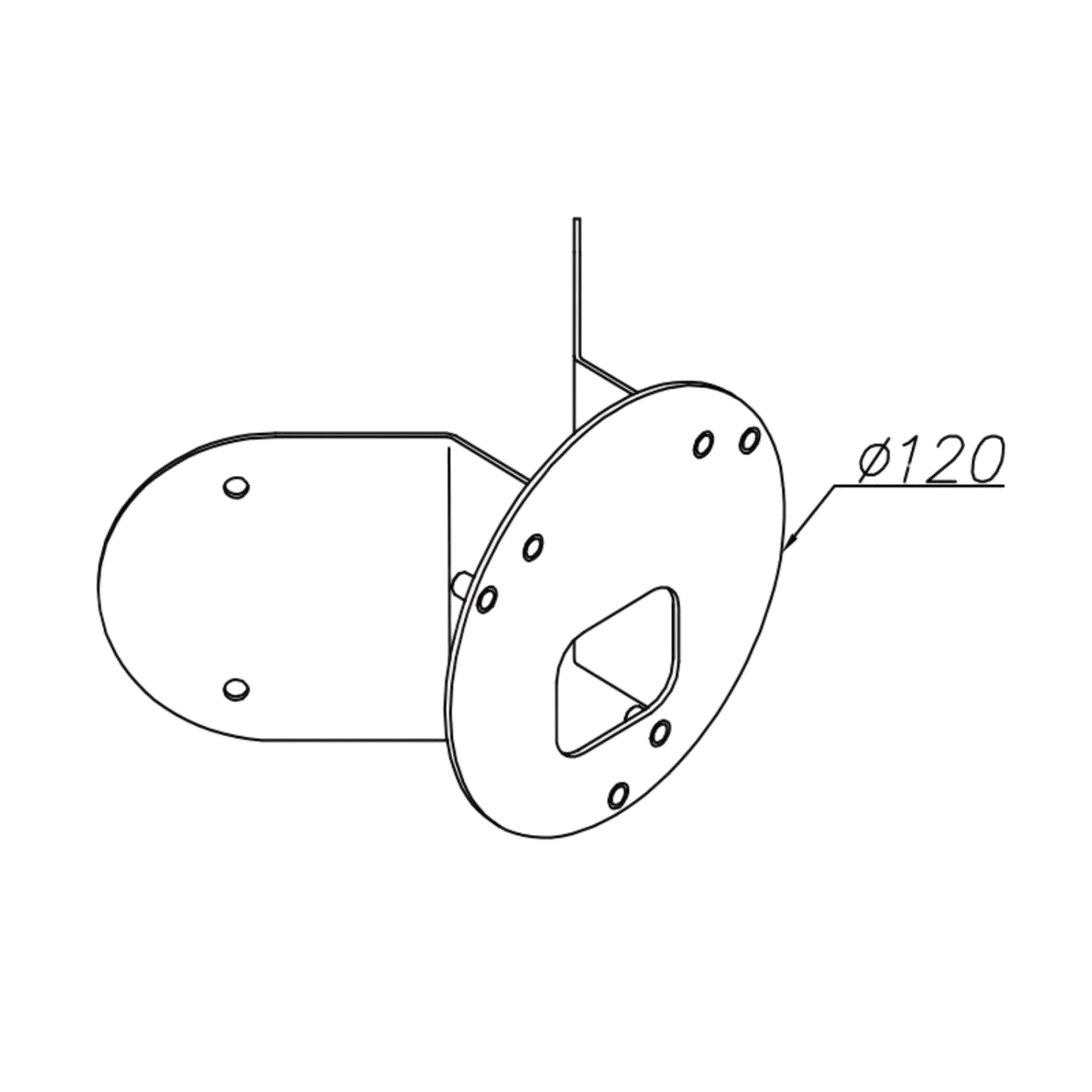 Norlys Hörnfäste 158 för Koster och Helsinki lampa alu