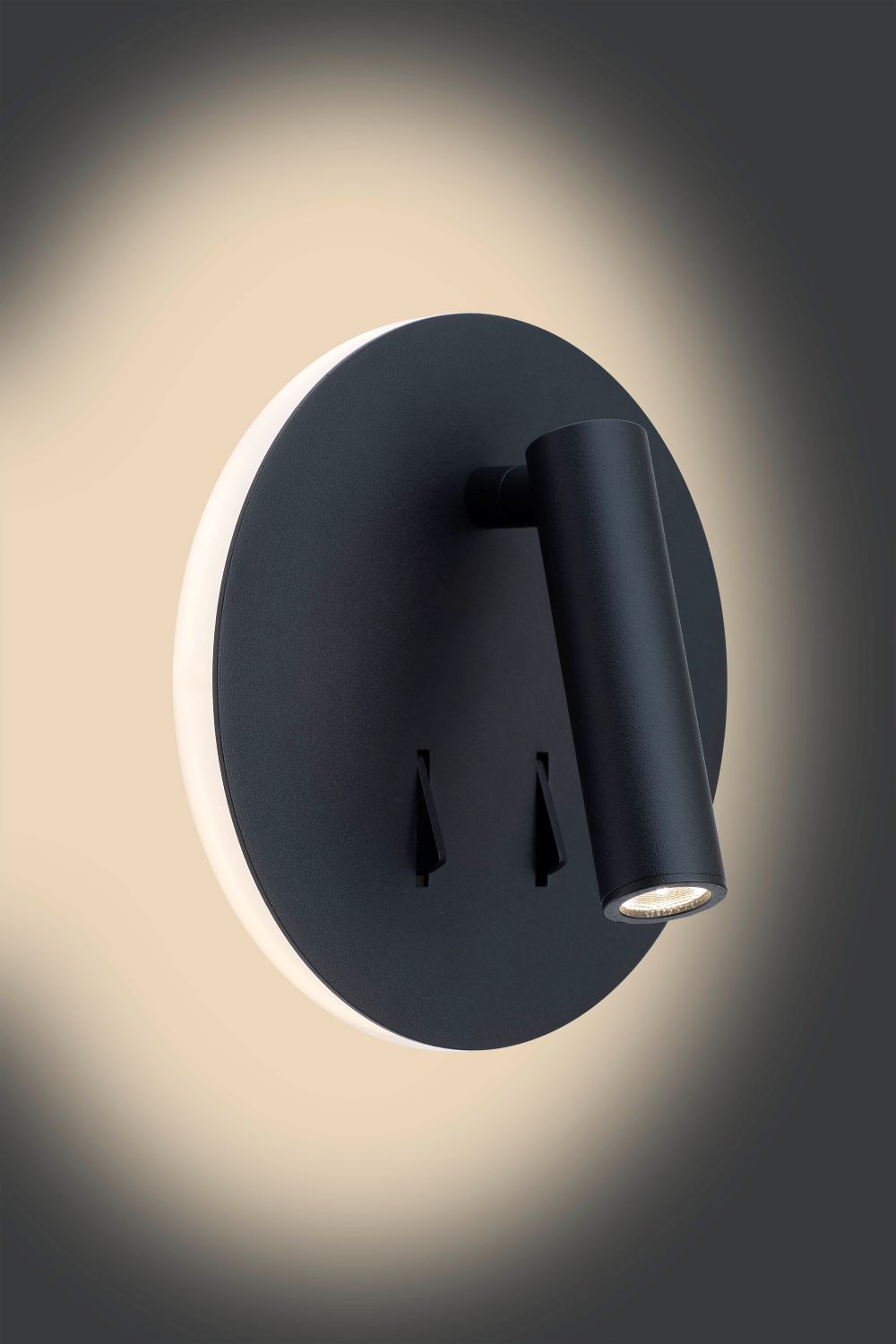 ANTIDARK Circle Wall LED 2700K - SVART