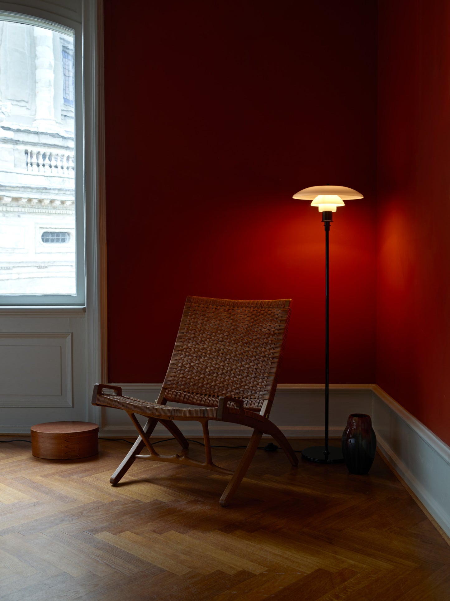 Louis Poulsen - PH 3½-2½ Golvlampa - Svart metalliserad