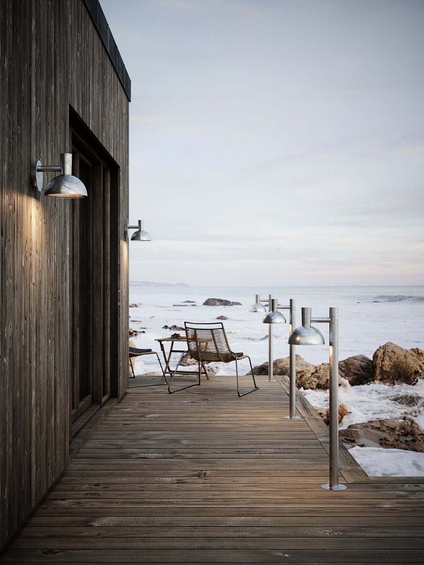 Nordlux Arki Outdoor Vägglampa - Galvaniserat stål