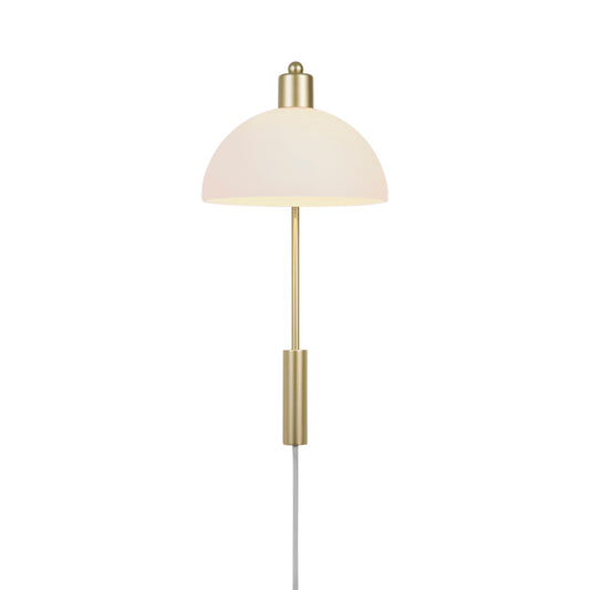 Ellen væglampe opal set forfra