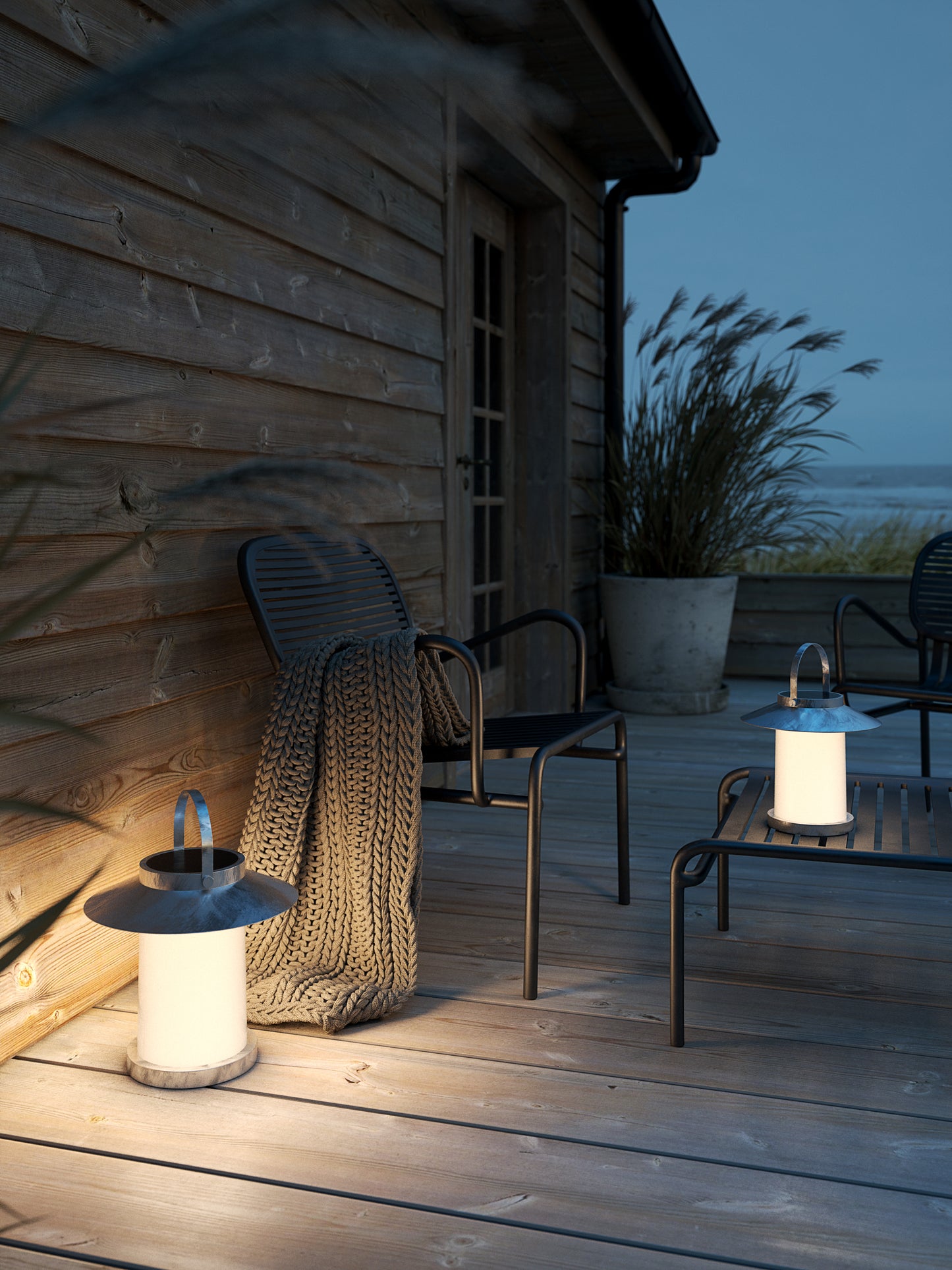 Nordlux Temple To-Go 35 To go solcellelampe - Galvaniseret stål