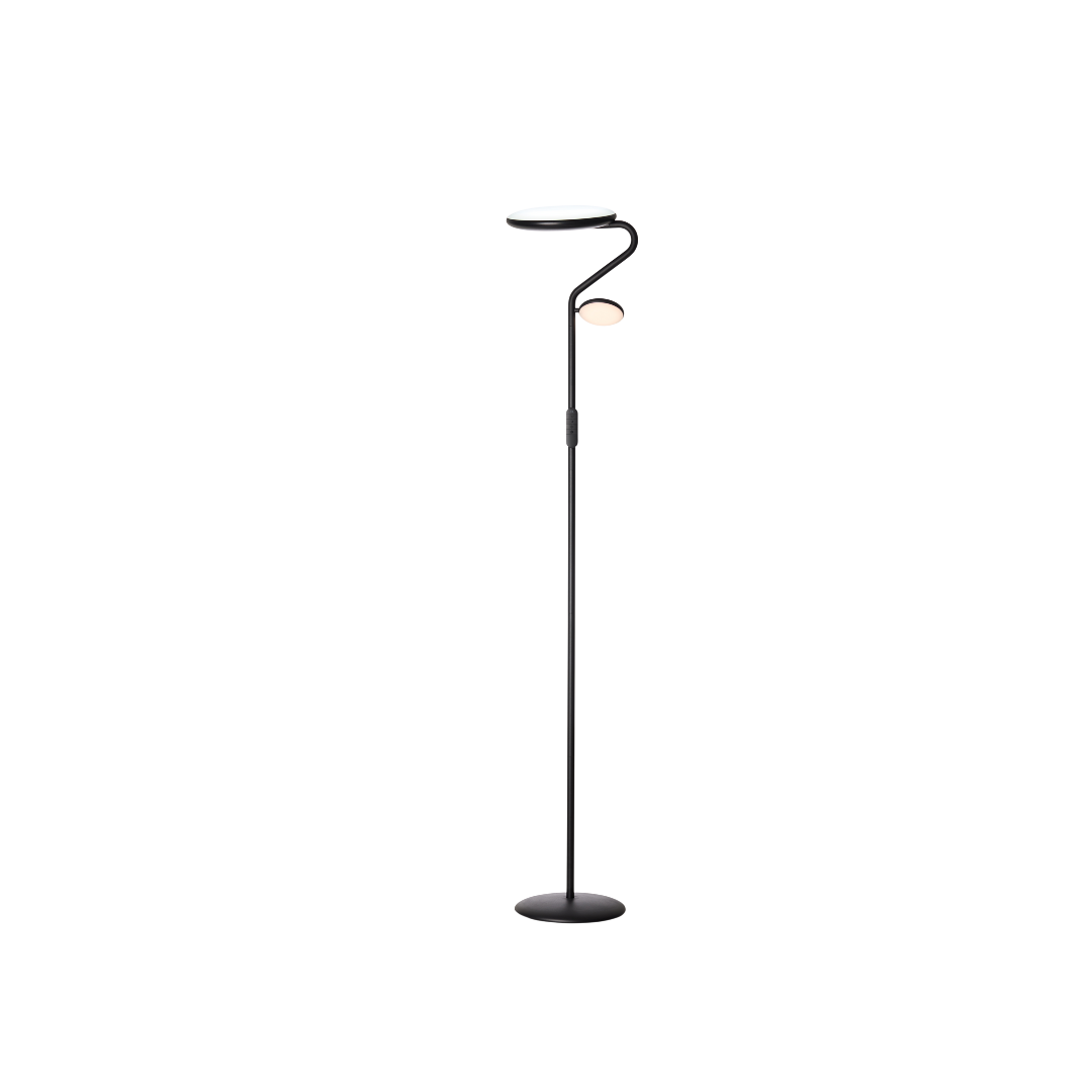 Halo Design Slim Uplight Floor Lamp - Sort