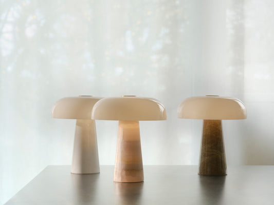 DFTP Glossy Mini Bordlampe - Hvid