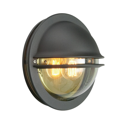 Norlys Berlin utomhusvägglampa - Svart/Klar - E27