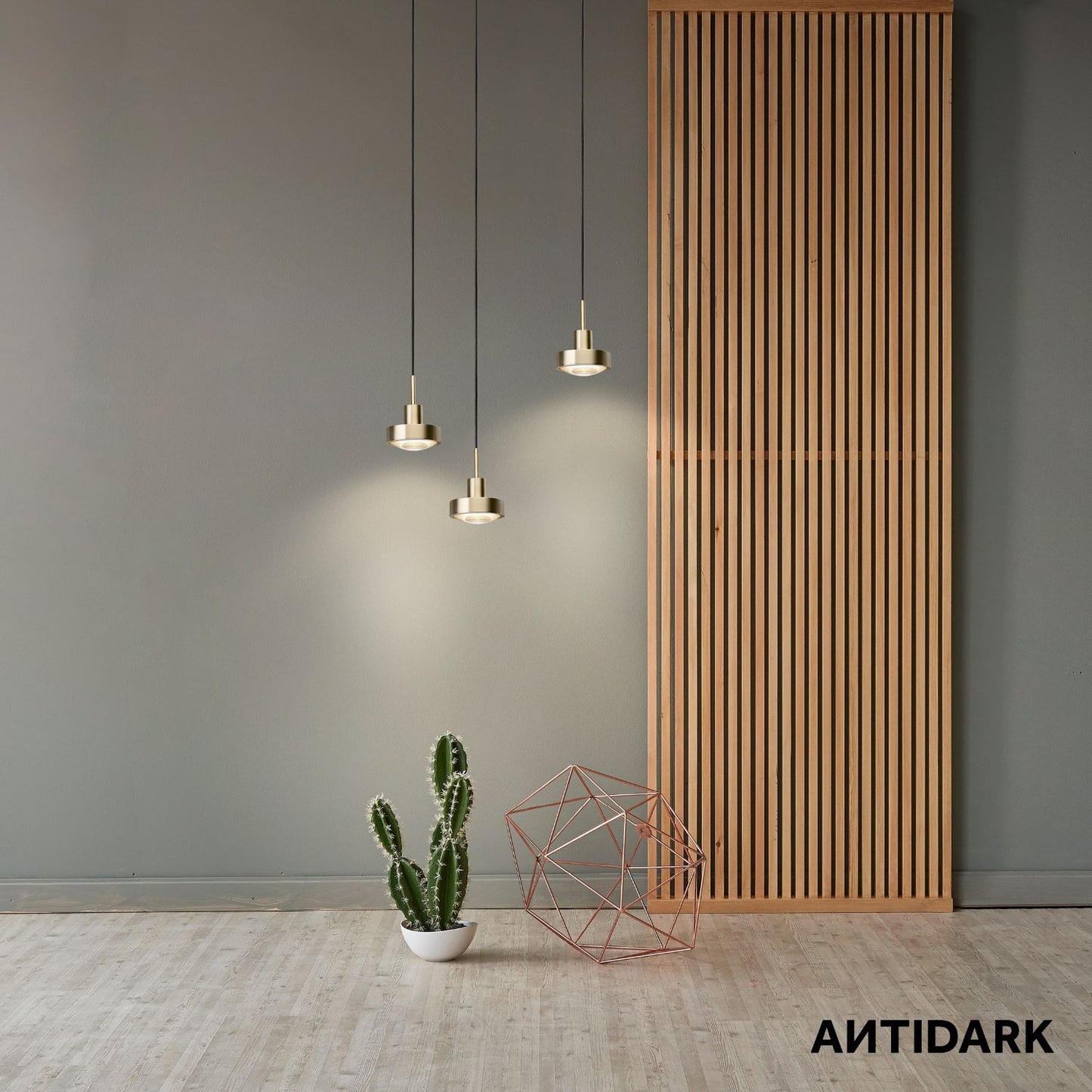 ANTIDARK Vip 3 hängsmycke - Titanium