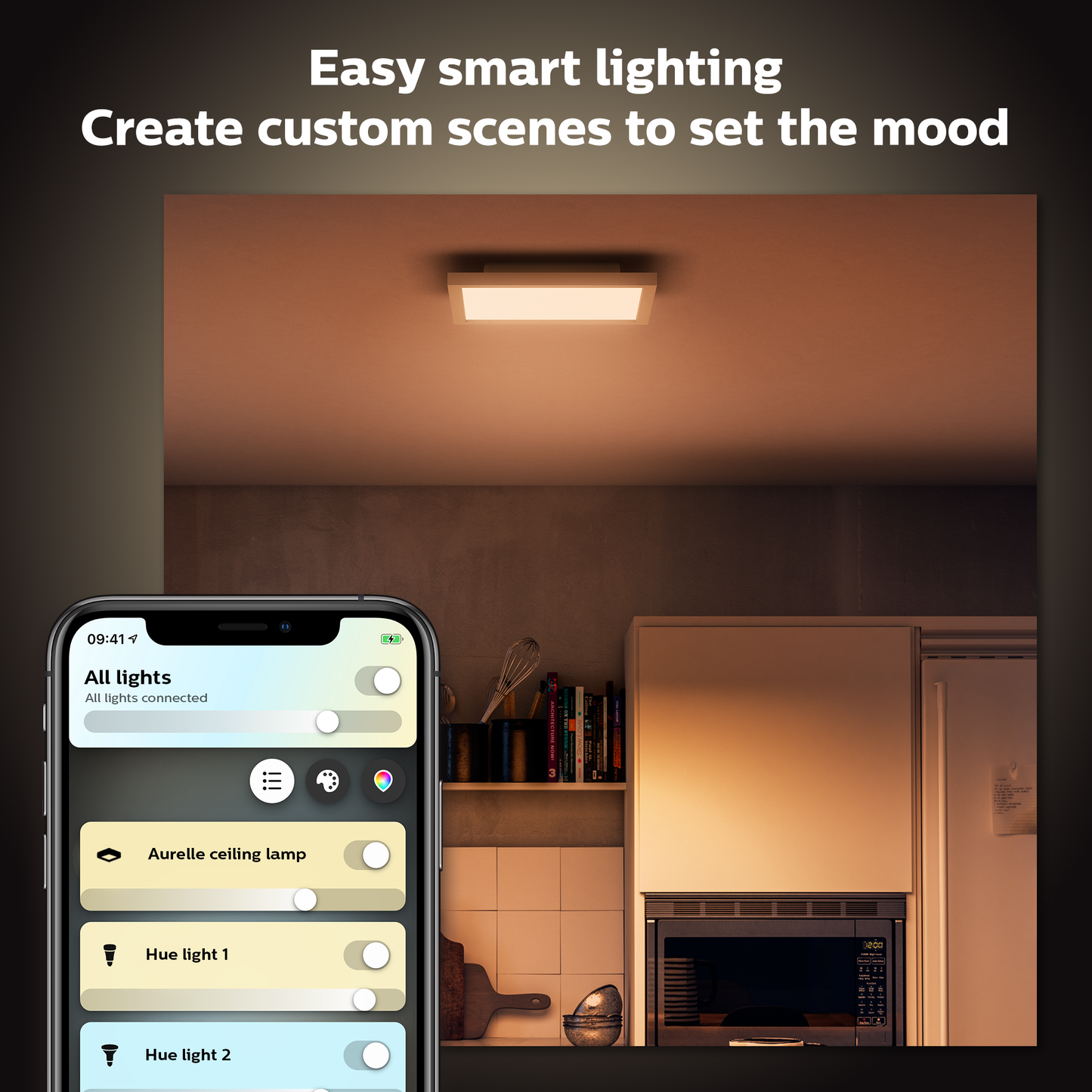 Philips Hue Aurelle Hue Taklampa Fyrkantig - Liten 30*30