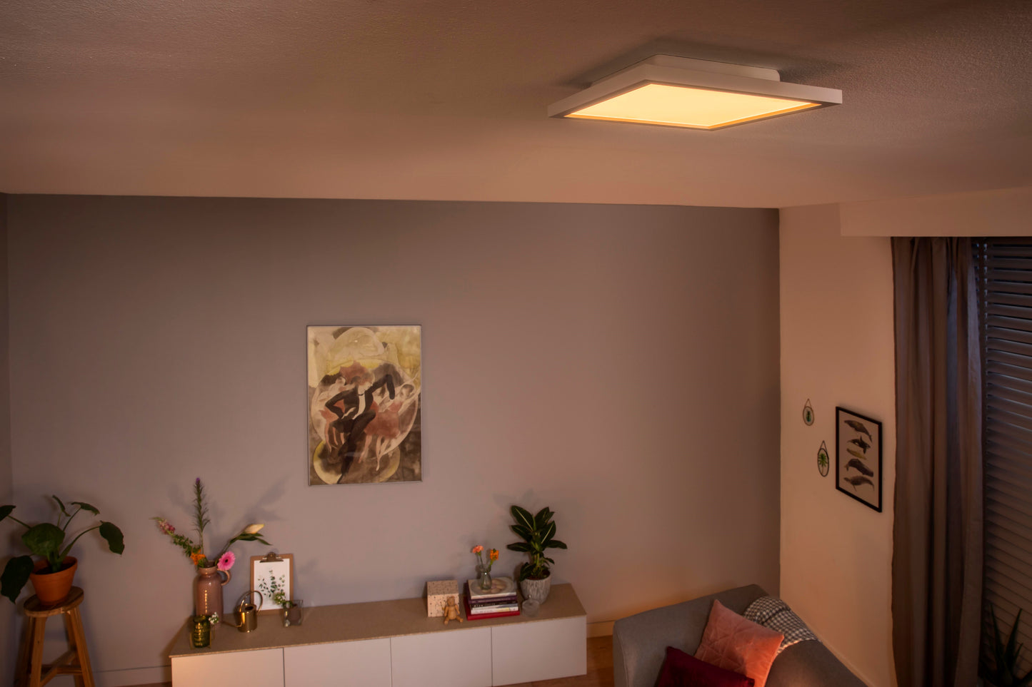 Philips Hue Aurelle Hue Loftlampe Kvadratisk - Lille 30*30