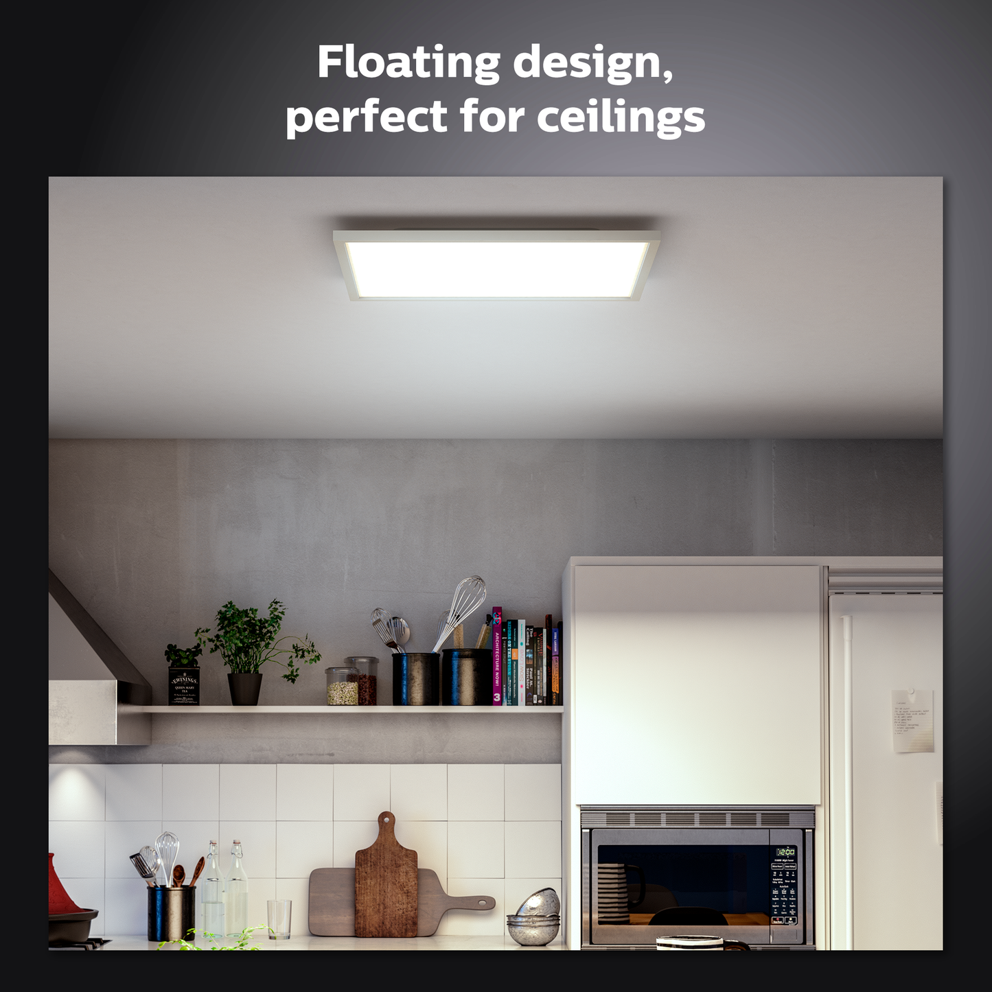 Philips Hue Aurelle Hue Loftlampe Kvadratisk Stor 60*60