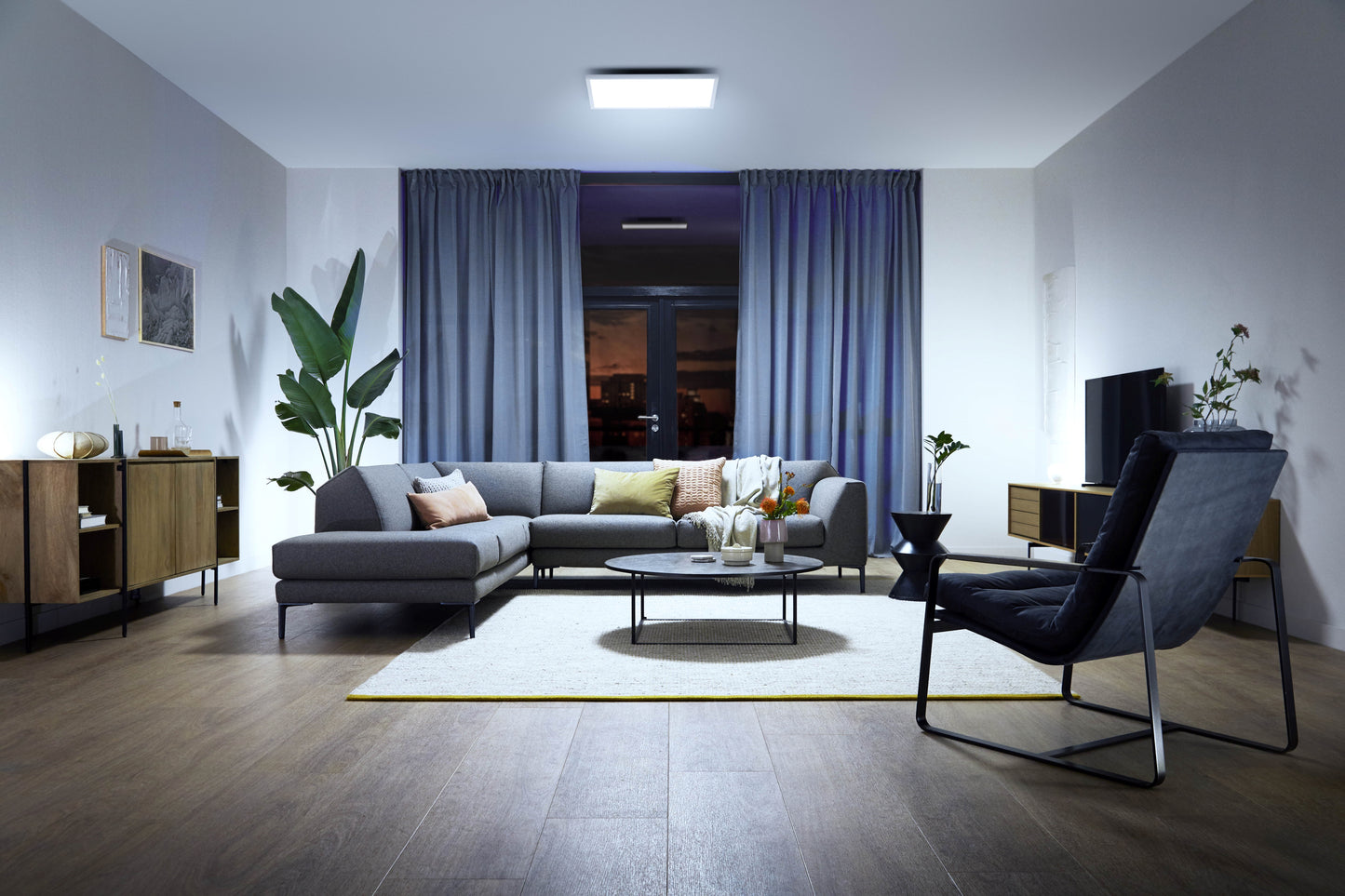 Philips Hue Aurelle Hue Loftlampe Kvadratisk Stor 60*60