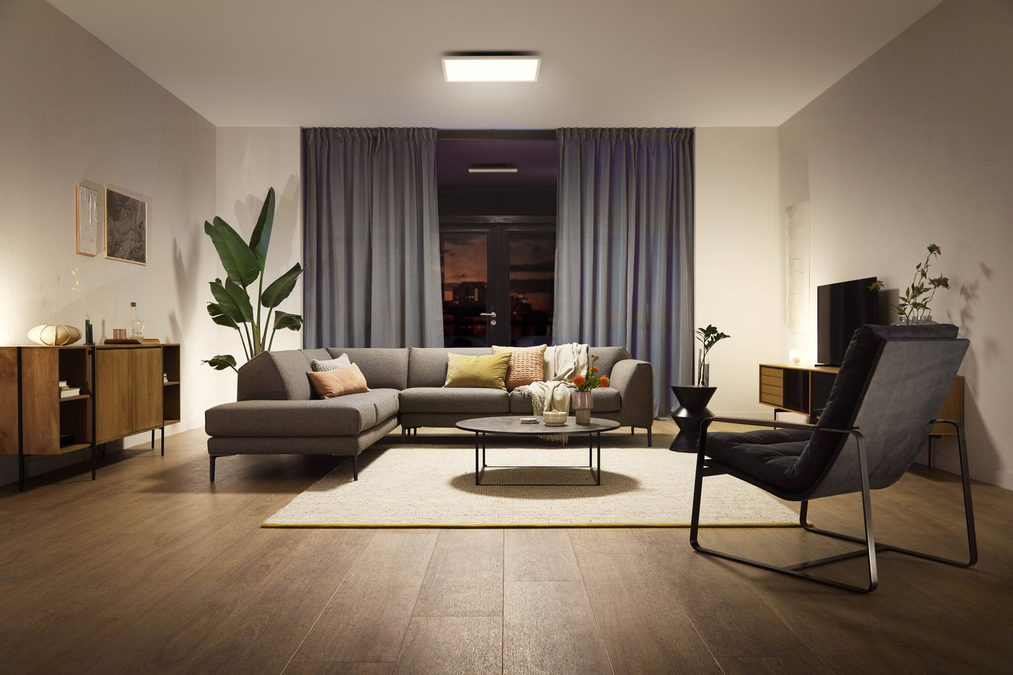 Philips Hue Aurelle Hue Loftlampe Kvadratisk Stor 60*60