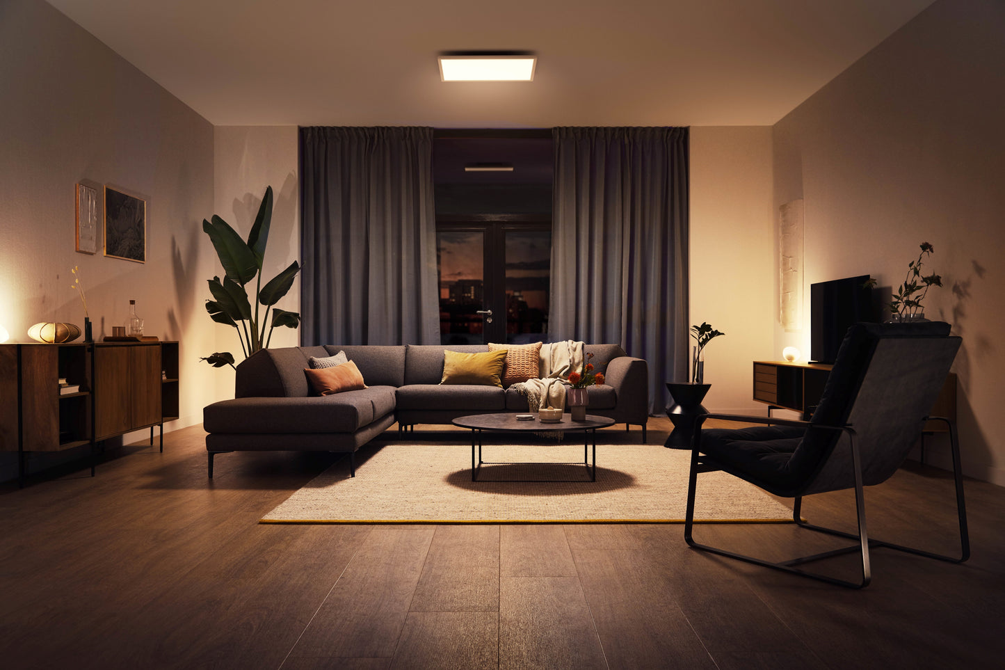 Philips Hue Aurelle Hue Taklampa Square Large 60*60