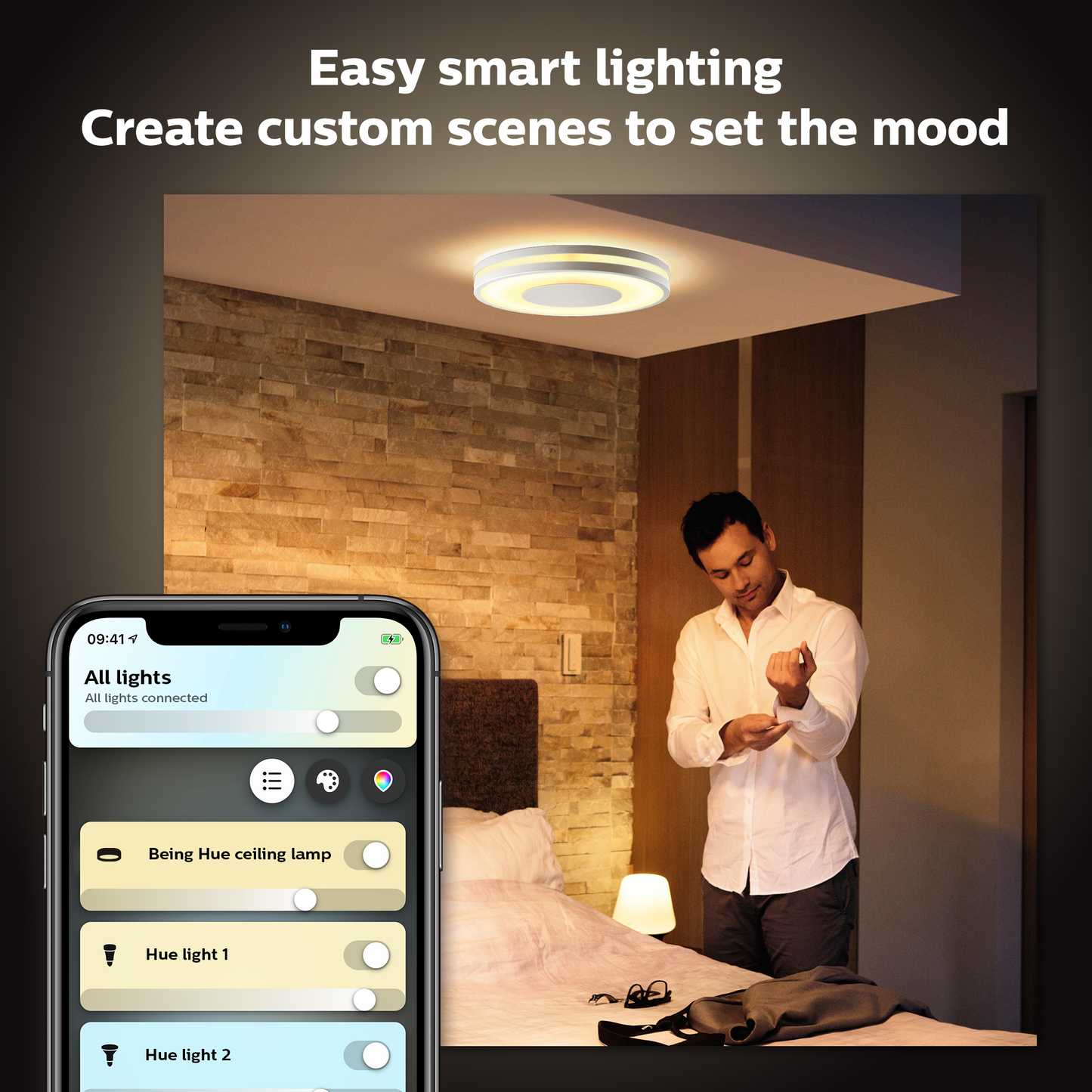 Philips Hue Being Hue Loftlampe - Hvid