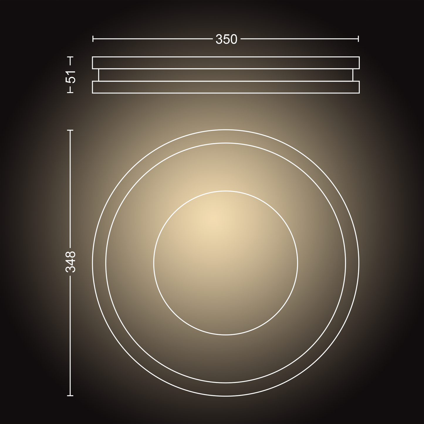 Philips Hue Being Hue Loftlampe - Hvid
