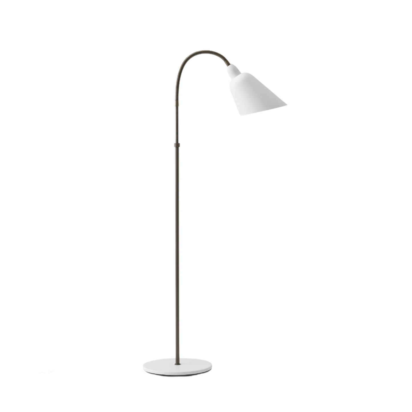 Hvid gulvlampe