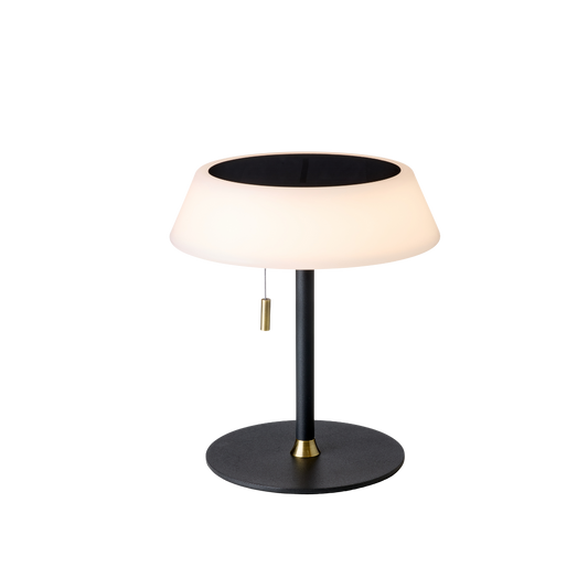 Halo Design Solar Portable Table Lamp - Sort
