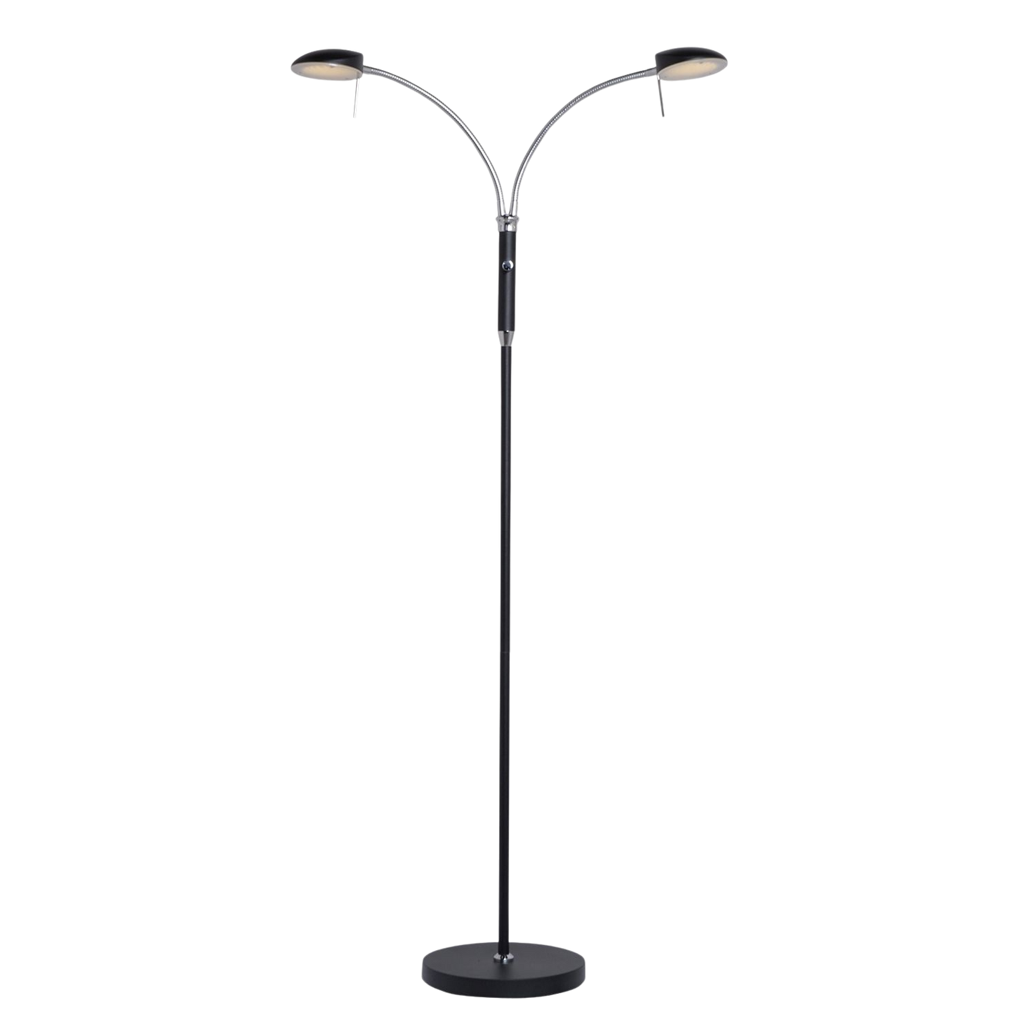 Halo Design Vegas LED-golvlampa 2 lamphuvuden - Svart
