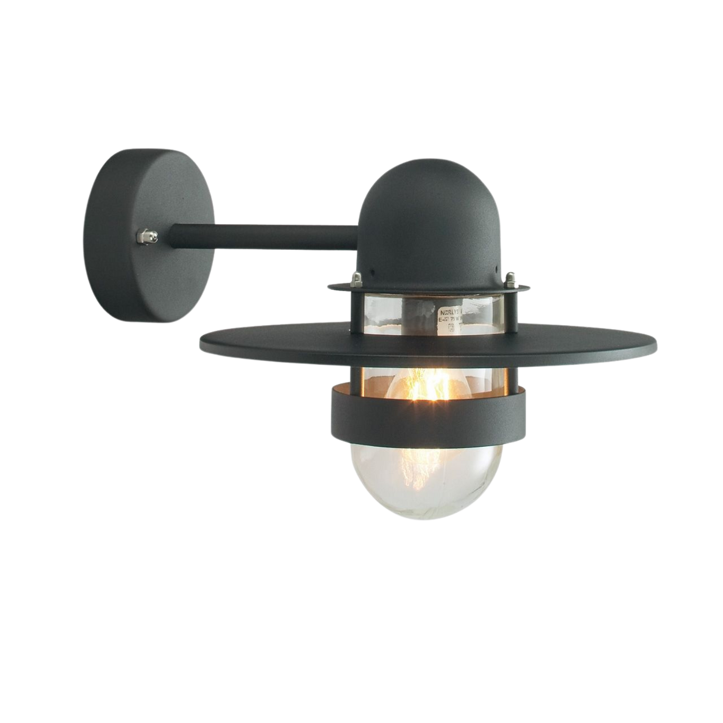 Norlys Bergen 270 udendørs væglampe sort