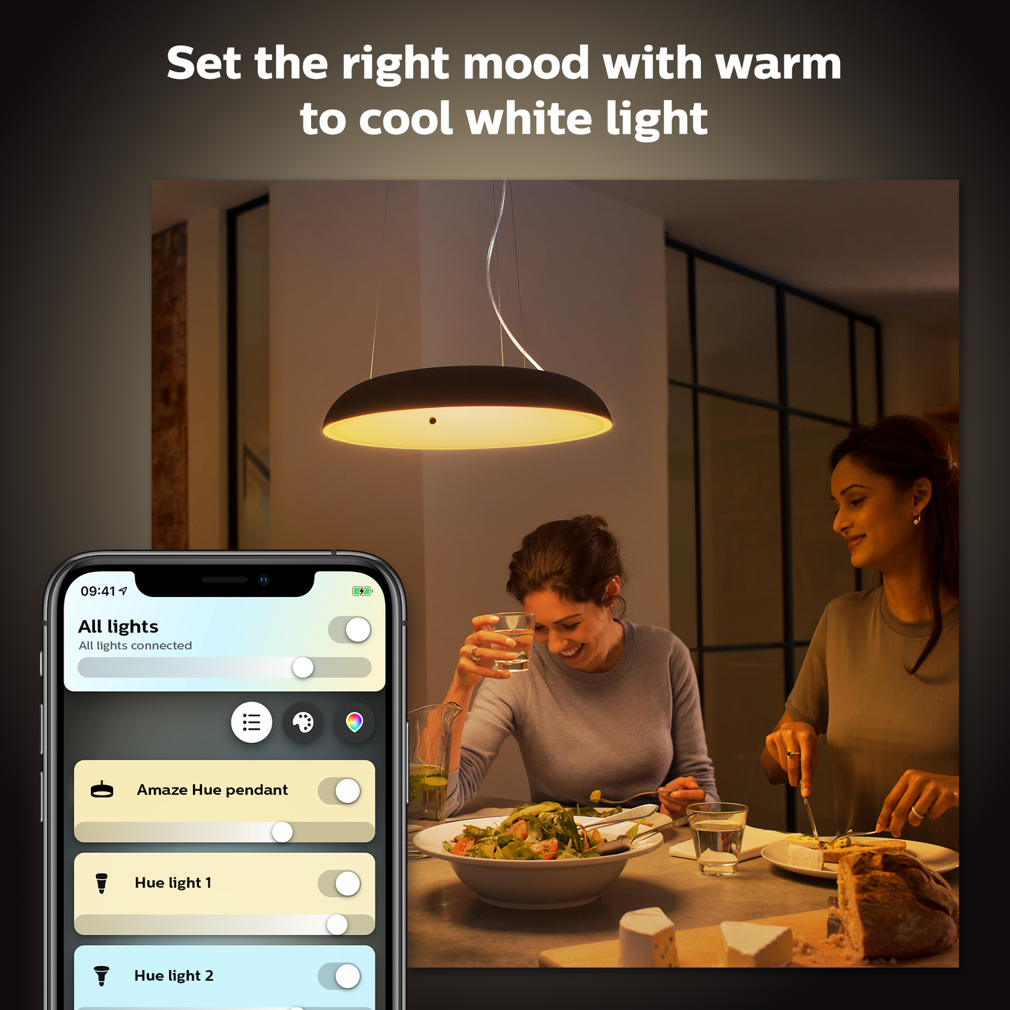 Philips Hue amaze pendel - sort