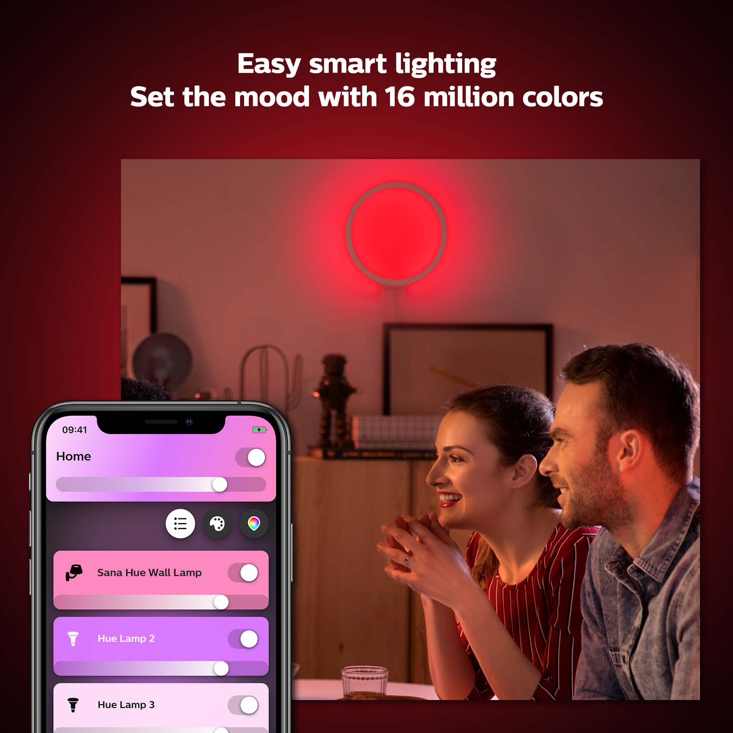 Philips Hue Sana Hue Væglampe - Sort