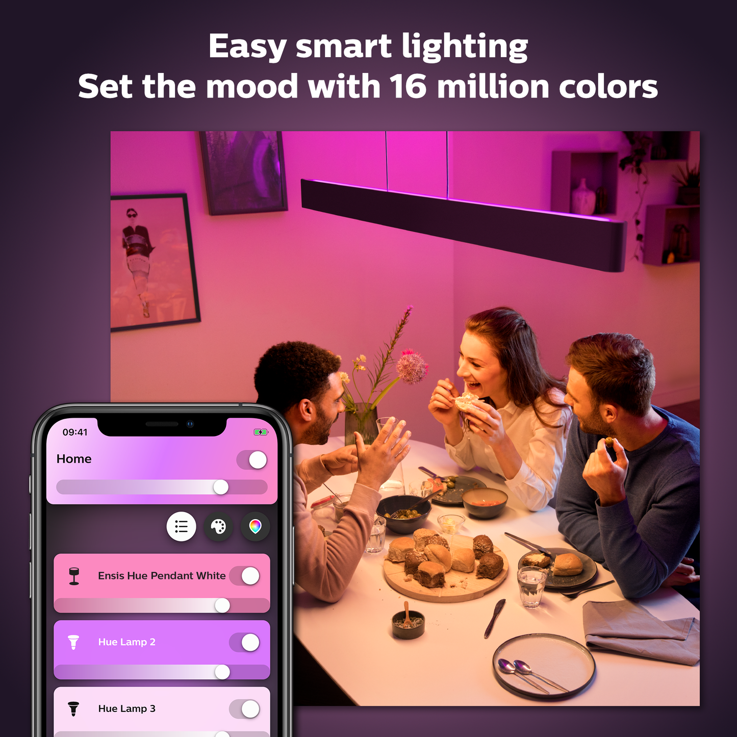 Philips Hue Ensis Hue Pendel - Sort