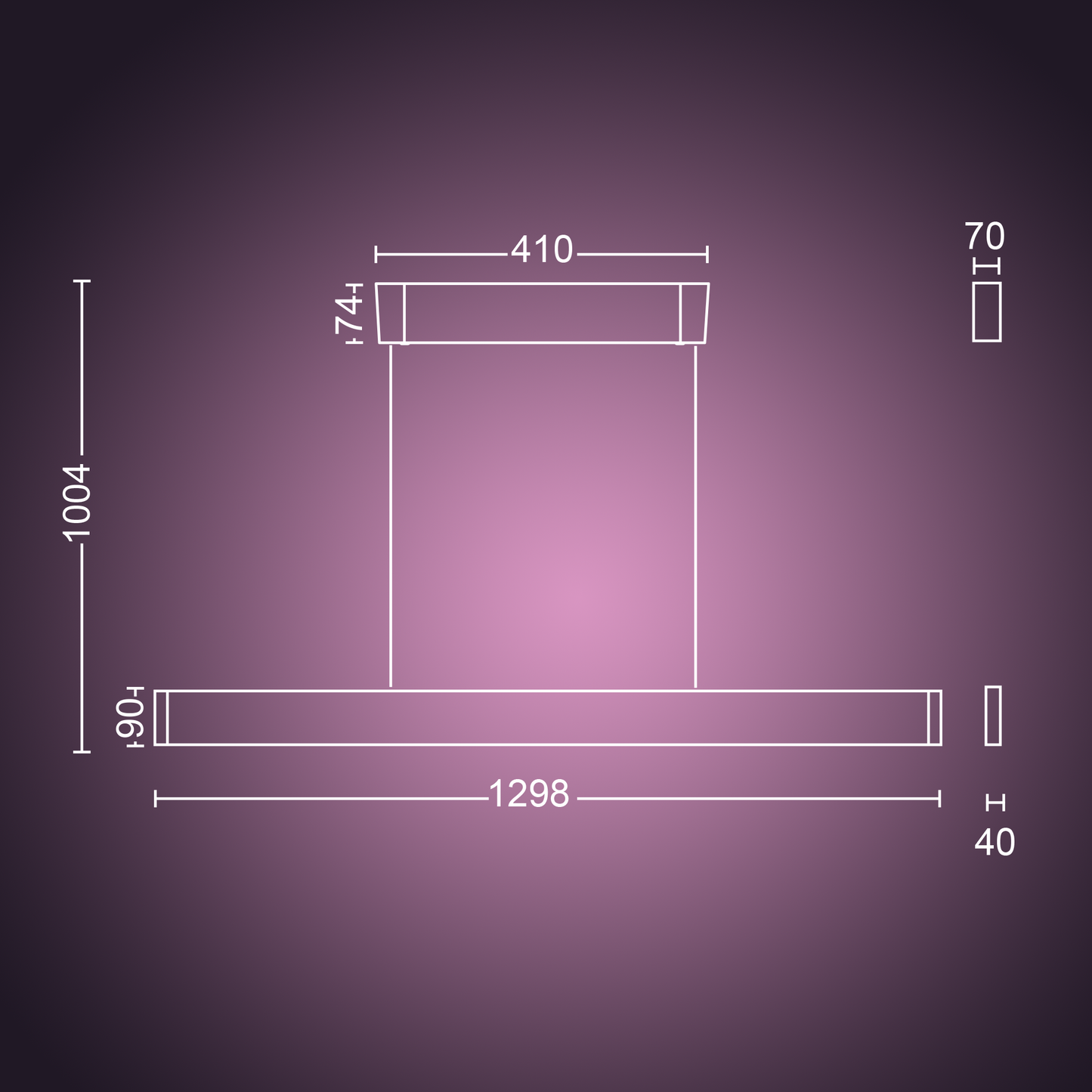 Philips Hue Ensis Hue Pendel - Sort