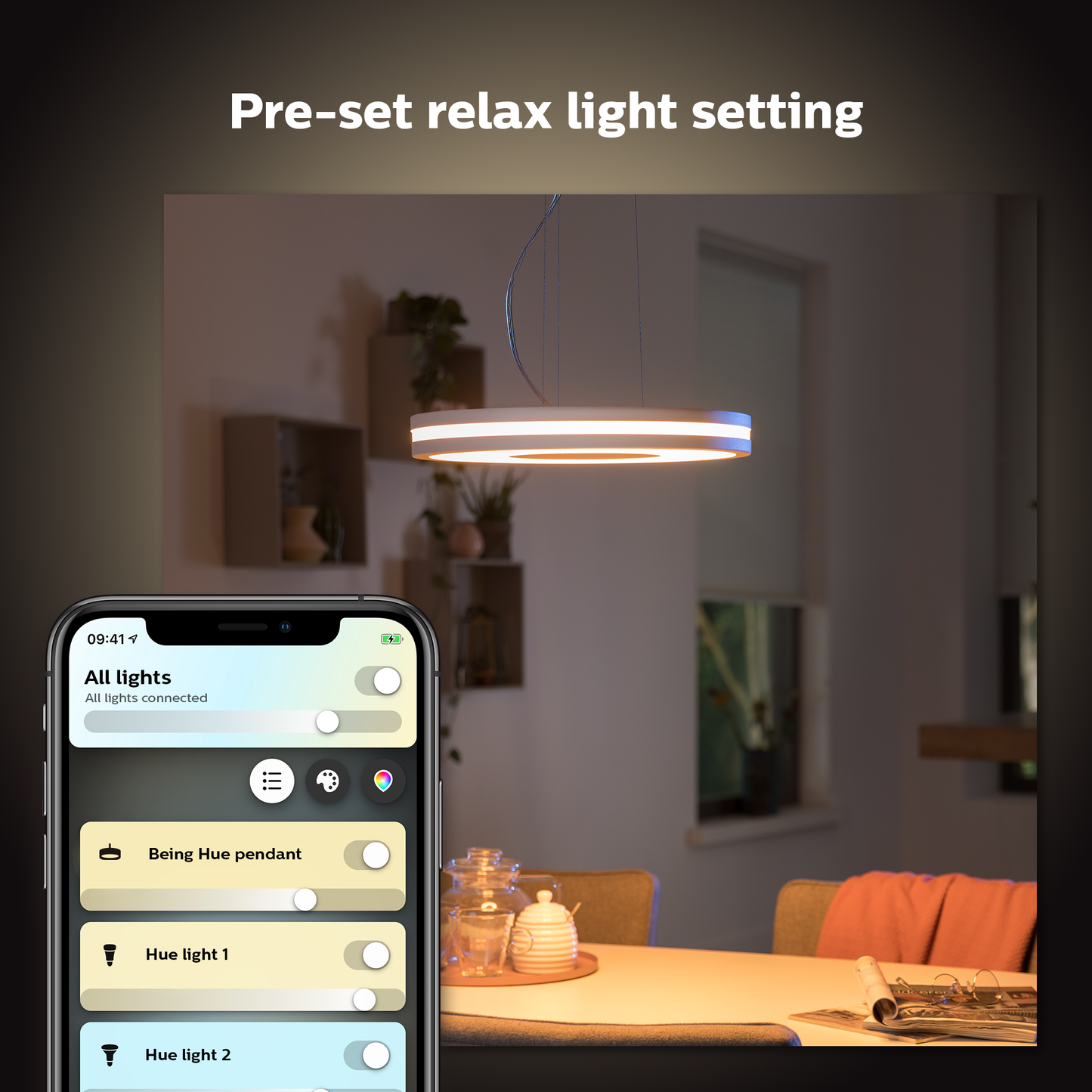 Philips Hue Being Hue pendant - white