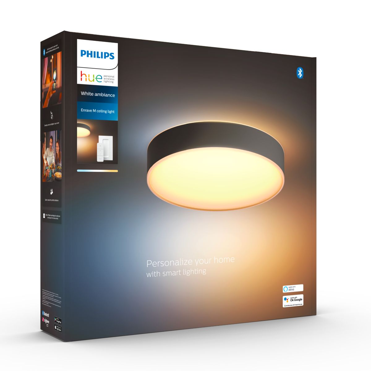 Philips Hue Enrave M Loftlampe - Sort