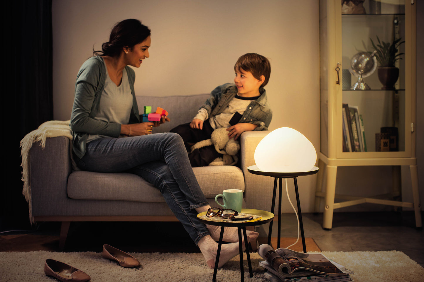 Dekorativ bordlampe fra Philips Hue - Wellner-model