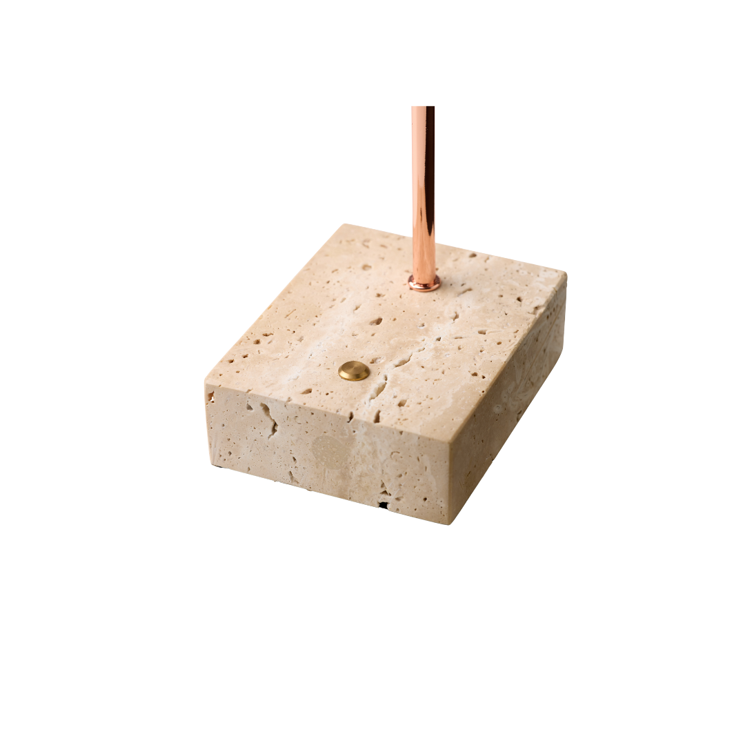 Halo Design Question Portable Table Lamp - Kobber Antique Messing Opal Glas