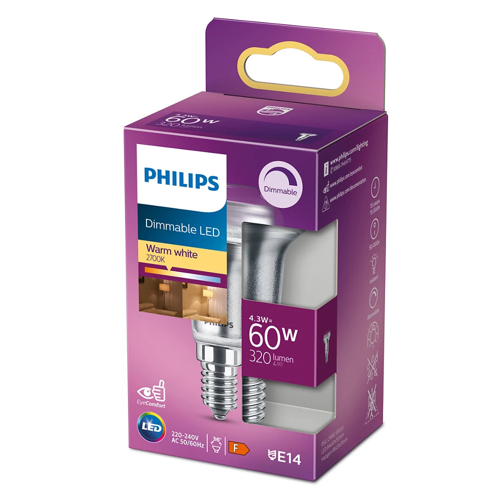 Philips Reflektor - E14 - 60 W dæmpbar