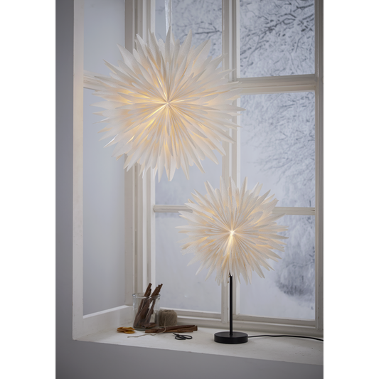 Winter Papirsstjerne 50 cm - Hvid
