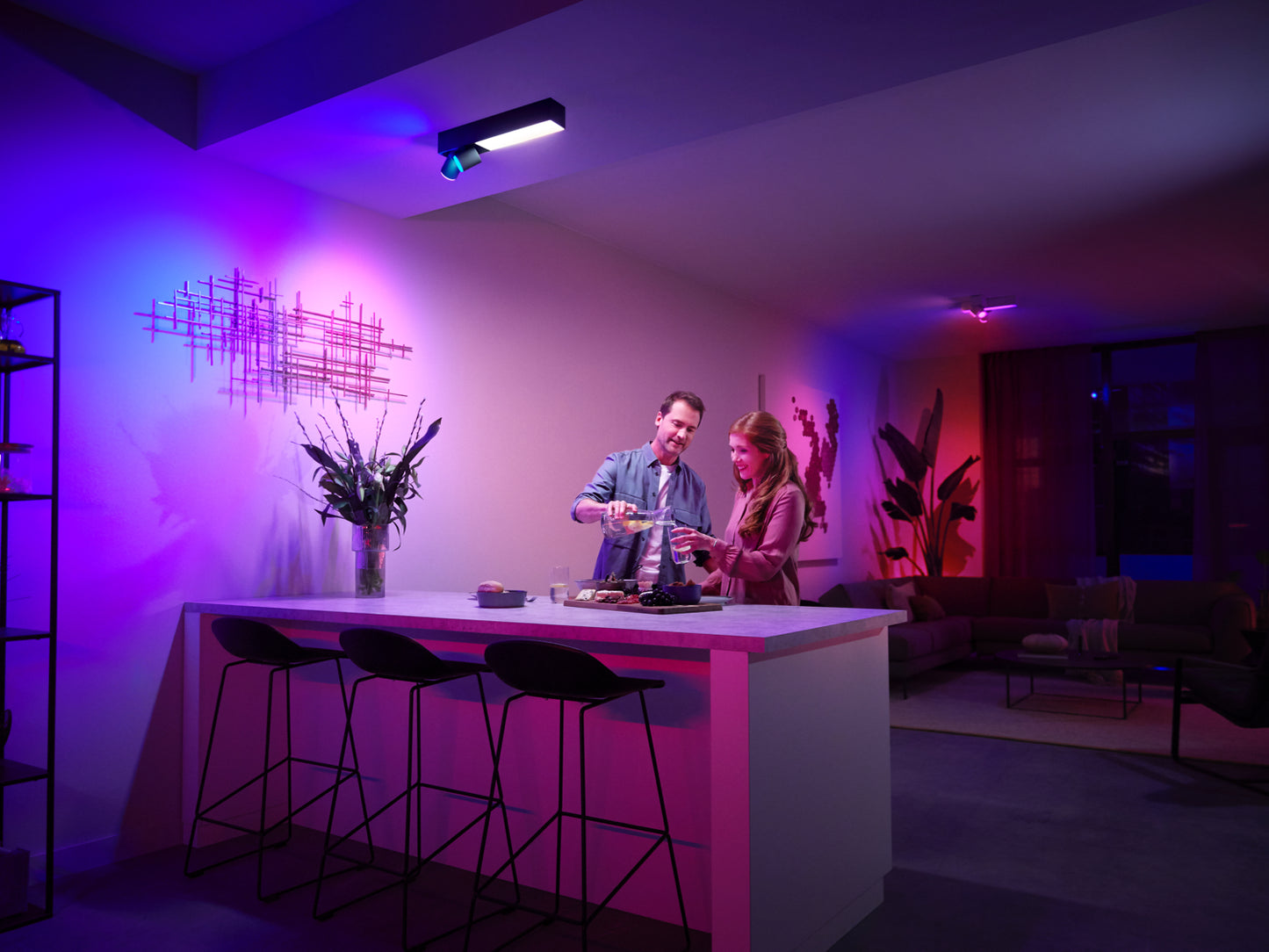 Philips Hue Centris Hue Loftlampe 2-Spot - Sort