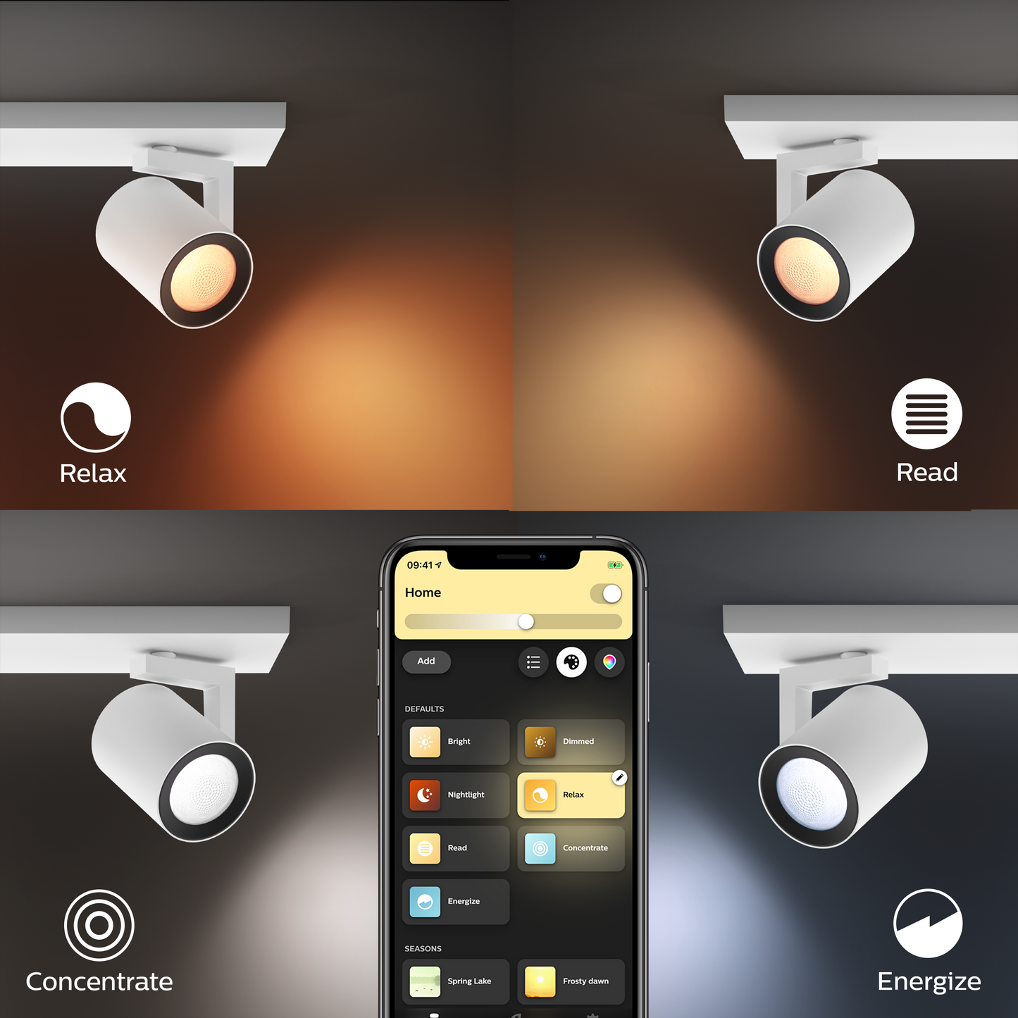 Philips Hue Argenta Hue Loftlampe Enkelt Spot - Hvid