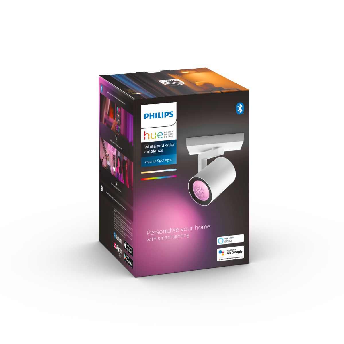 Philips Hue Argenta Hue Loftlampe Enkelt Spot - Hvid