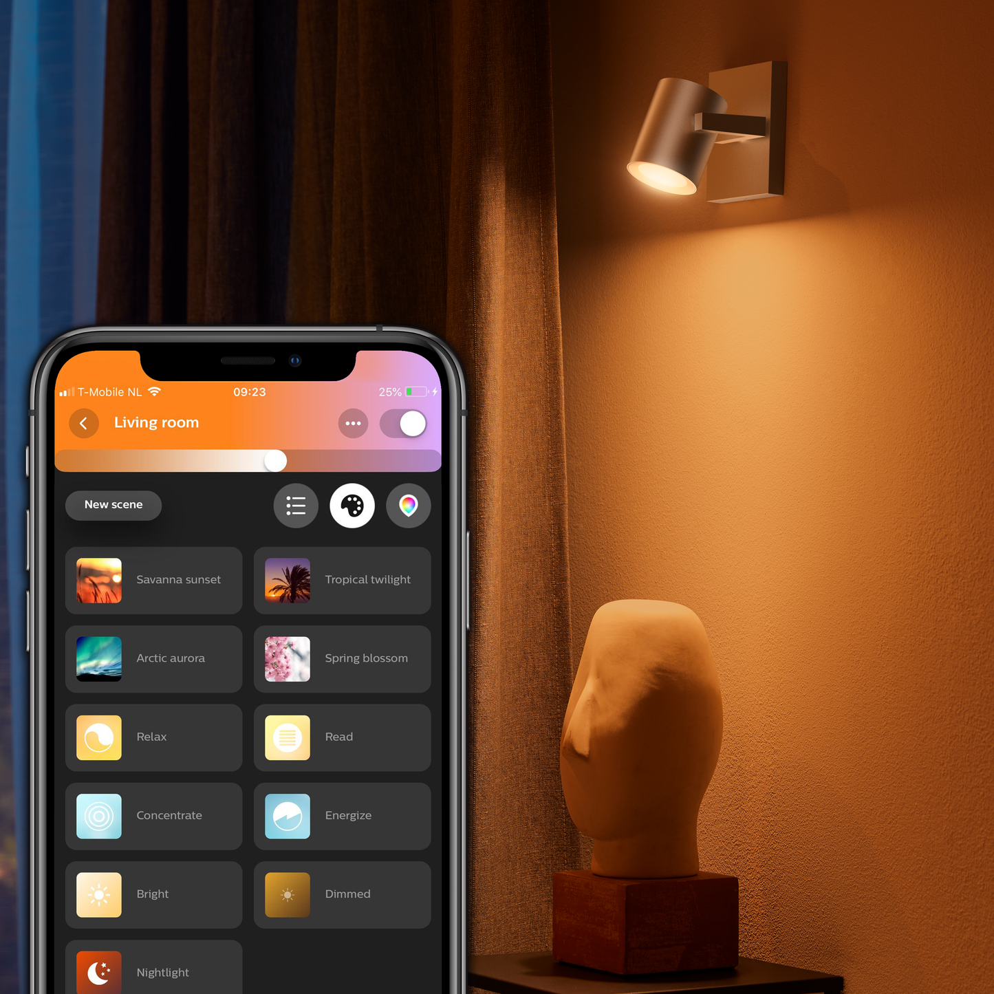 Philips Hue Argenta Hue Loftlampe Enkelt Spot - Aluminium