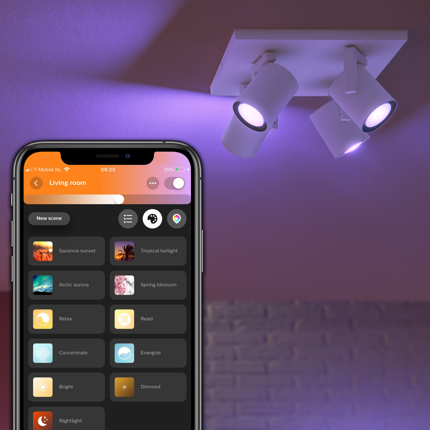 Philips Hue Argenta Hue Loftlampe 4-Spot - Hvid